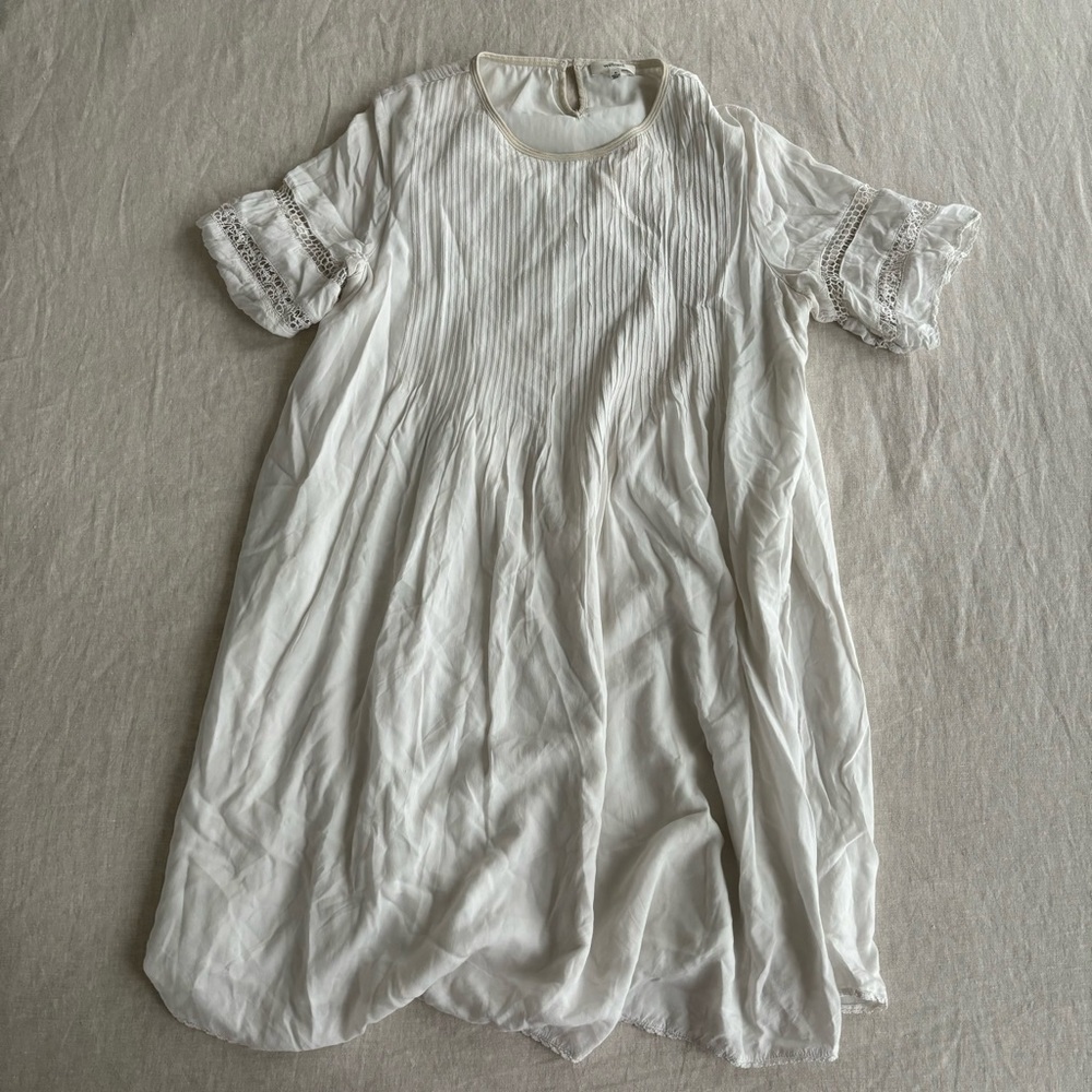 Wilfred White Pleated Dress